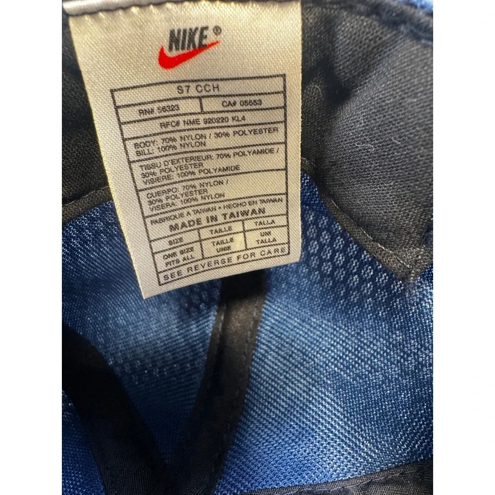 Vintage Nike Basketball‎ Mesh Snapback Hat Navy Blue S7 CCH Made in Taiwan